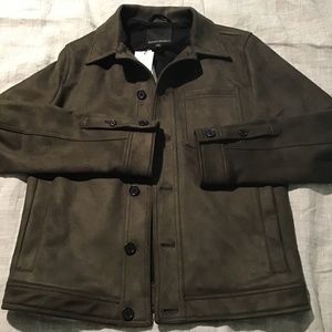 Banana Republic Vegan Suede Shirt Jacket S